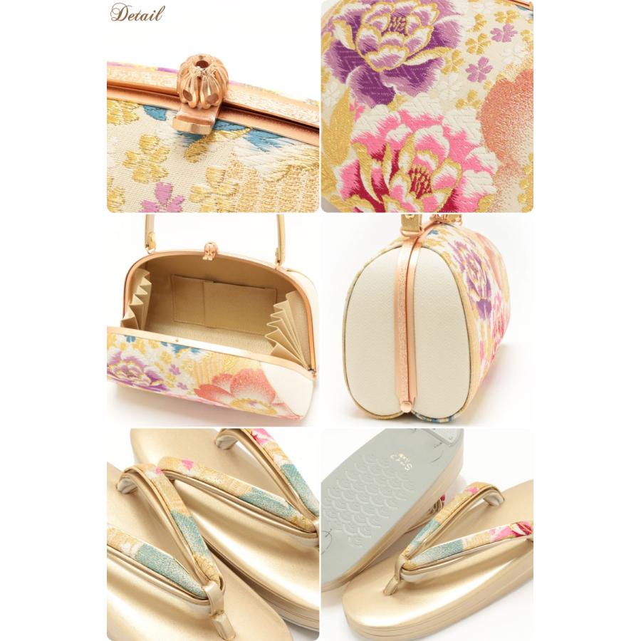 成人式　振袖　成人　鞄　草履　カバン　着付け小物　定価33000円 Kisste（キステ） 草履バッグセット 成人式 振袖 S 小さい 金 礼装