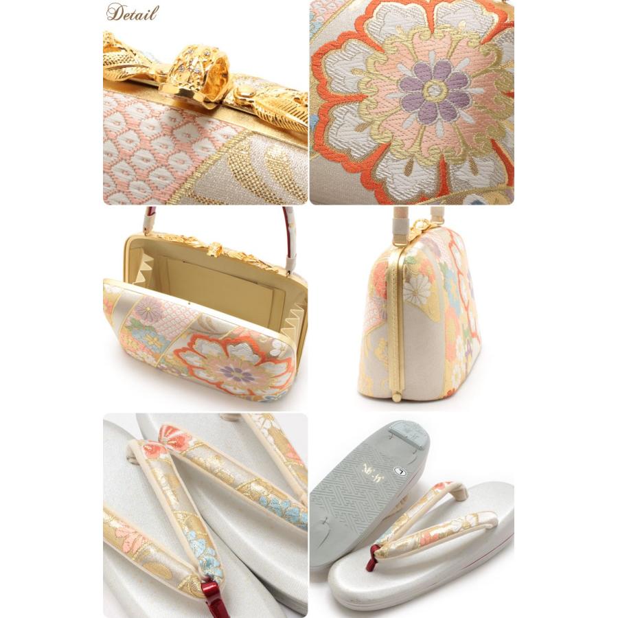 即購入可★ 草履バッグセット 成人式 振袖 紗織 沙織 L フリーサイズ 銀 礼装 フォーマル 女性 【QGW7464874211】(26535円)