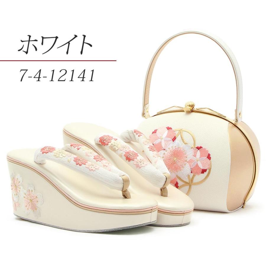 Kisste（キステ） 草履バッグセット 成人式 振袖 厚底 L フリーサイズ