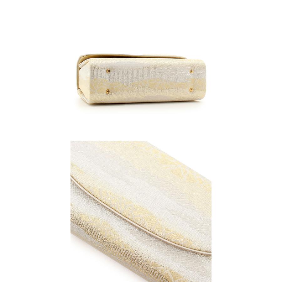 草履バッグセット 留袖用 訪問着用 華三彩 Kissteオリジナル S M L LL ゴールド シャンパンゴールド シルバー 雲取り 霞 織り生地 2枚芯 日本製 | Kisste | 13
