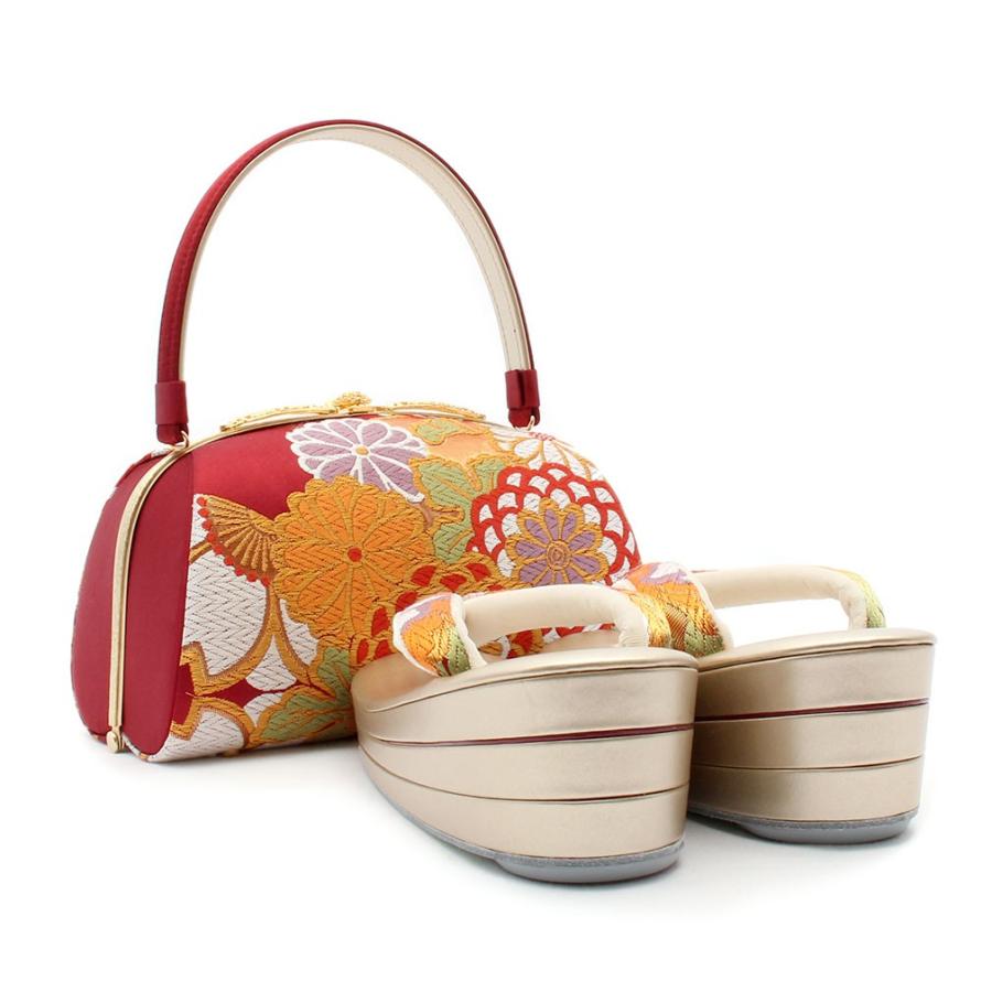 Kisste（キステ） 草履バッグセット 成人式 振袖 岩佐 L フリーサイズ