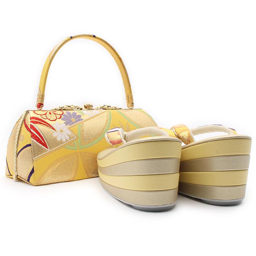 Kisste（キステ） 草履バッグセット 成人式 振袖 厚底 世美庵 M L