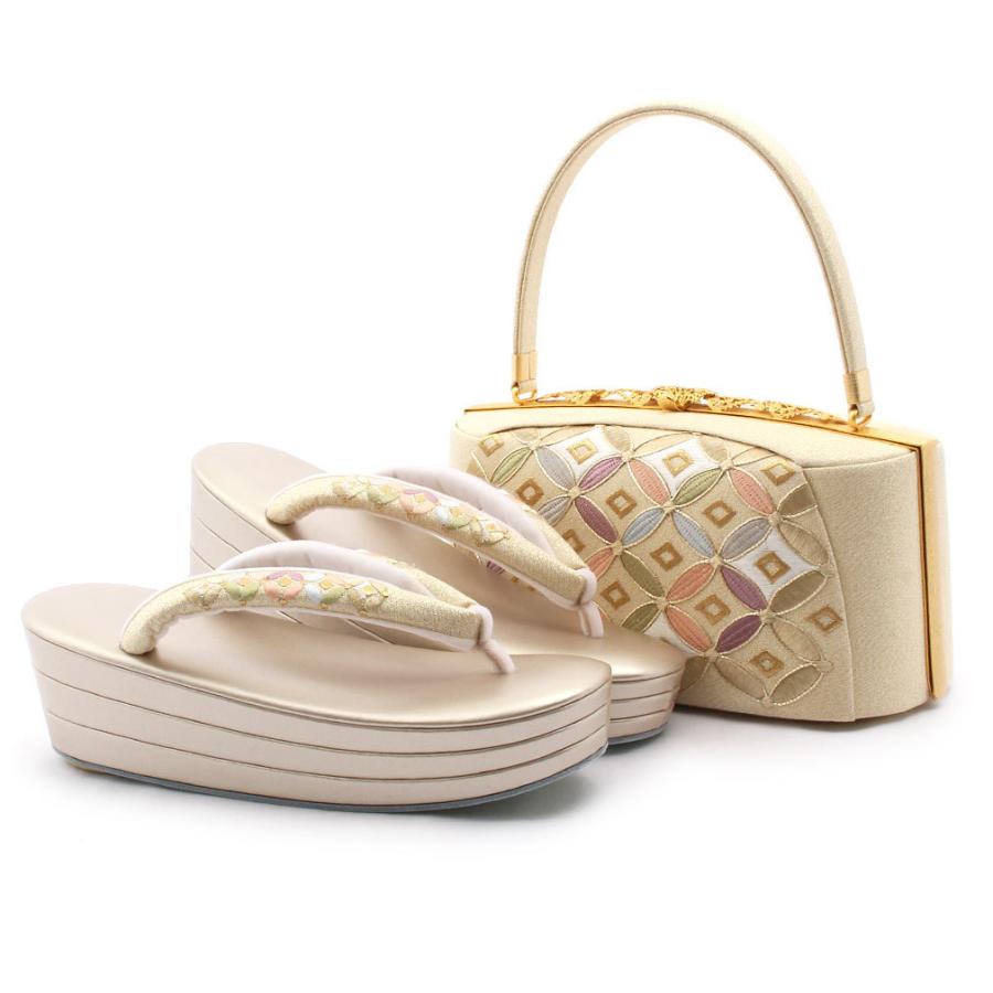 完動品 草履バッグセット 成人式 振袖 L フリーサイズ 金 礼装 フォーマル 女性 レディース 【PET1736036225】(61710円)