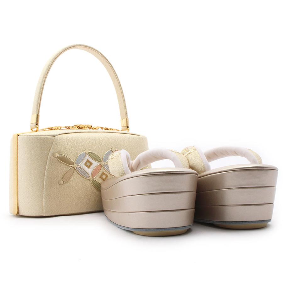 完動品 草履バッグセット 成人式 振袖 L フリーサイズ 金 礼装 フォーマル 女性 レディース 【PET1736036225】(61710円)