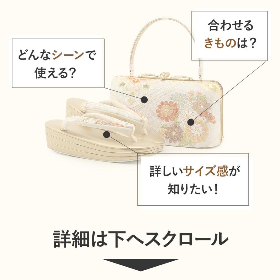 草履バッグセット 留袖 訪問着 彩小径 Mサイズ SALE 爆買の画像