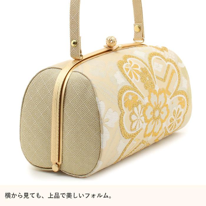 草履バッグセット 成人式 振袖用 キステオリジナル S M L LL 金 緑 華紋 帯地 4枚芯 ハイヒール 厚底 | Kisste | 04