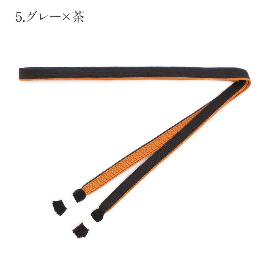 帯締め クリーム 緑 赤 紺 紫 生成り 水色 グレー 茶 黒 臙脂 白 伊賀くみひも 正絹_18