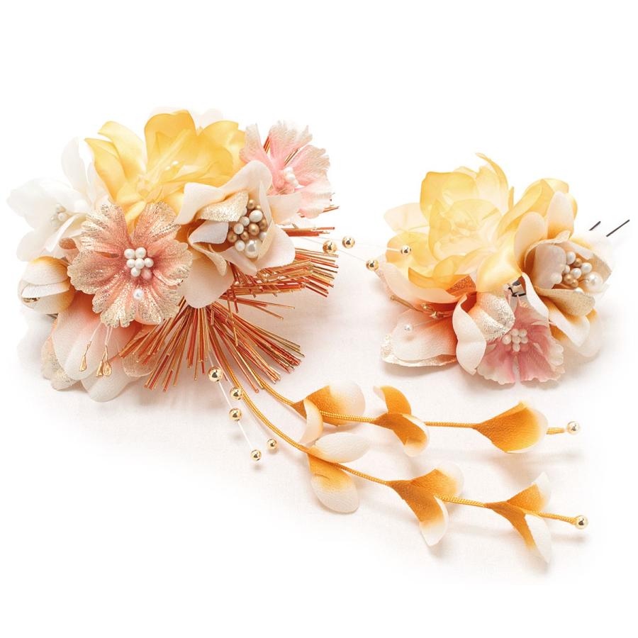 成人式 振袖 髪飾り 成人式髪飾り 振袖髪飾り 袴 花 黄色 水引 Ageha 卒業式 着物 和装 7 8 こだわりきもの専門店kisste 通販 Yahoo ショッピング