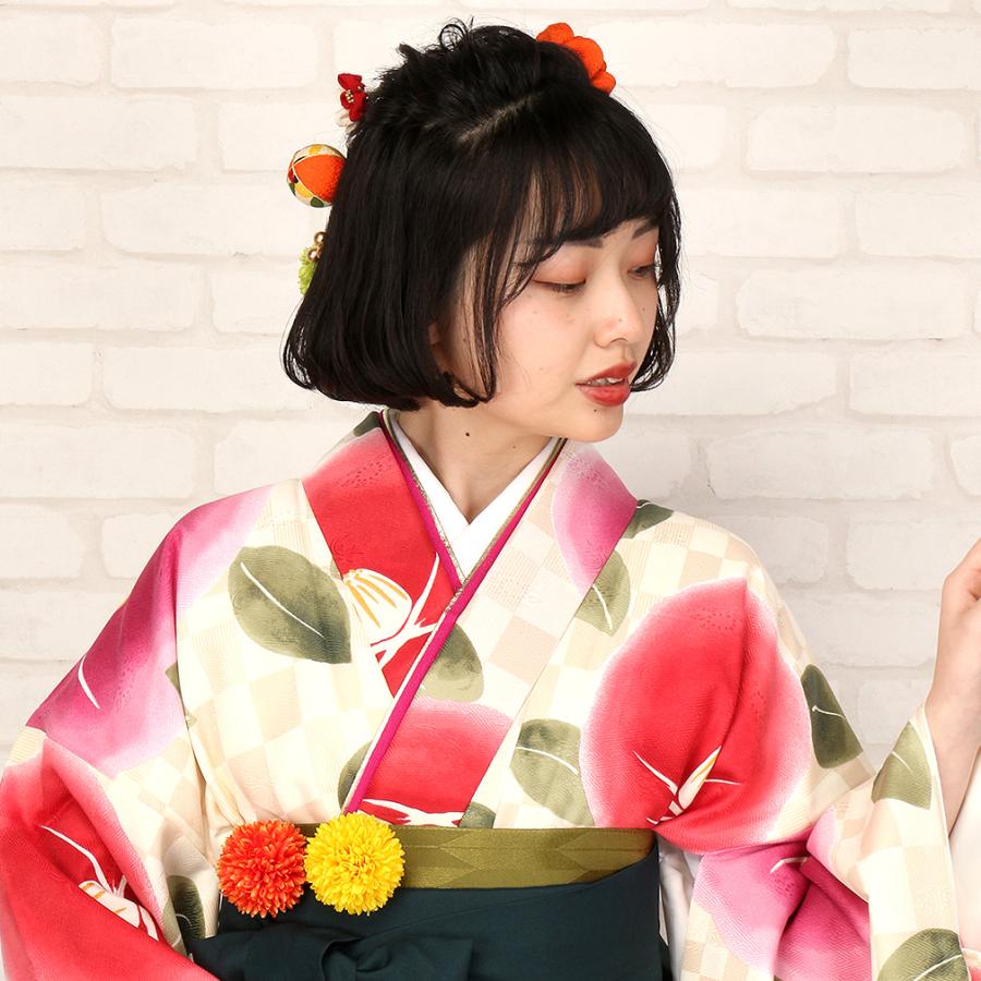 成人式 振袖 髪飾り 成人式髪飾り 振袖髪飾り 袴 花 赤 ピンク オレンジ 白 金 黒 花手毬 7 8 こだわりきもの専門店kisste 通販 Yahoo ショッピング