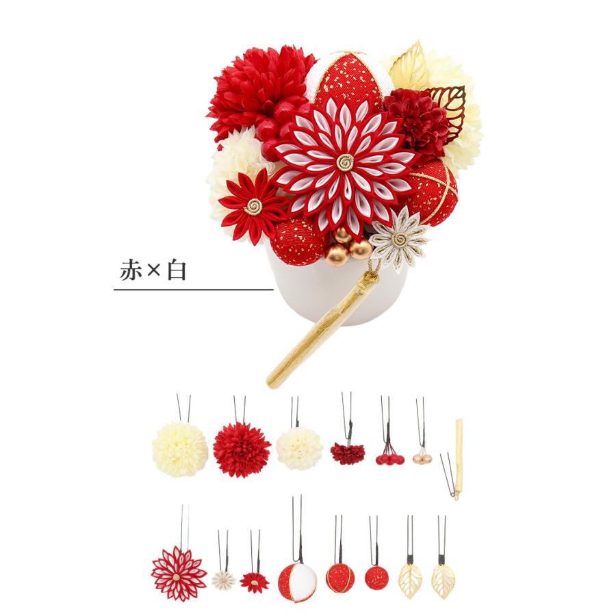 Kisste キステ 髪飾り 成人式 振袖 袴 花 赤 白 黒 紫 金 橙 薄金 全7色 Arenca 百花八重菊 Uピンタイプ かみかざり ヘアアクセ 振袖 CP こだわりきもの専門店Kisste - 通販 - Yahoo ショッピング