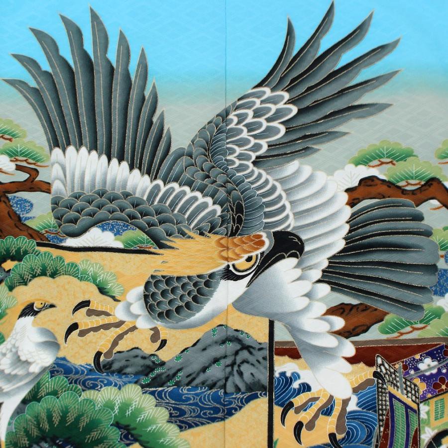 Kisste（キステ） 七五三 着物 袴 セット 10点 男の子 5歳 水色 紺色