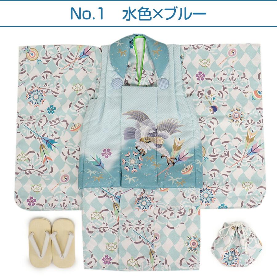 3歳男の子 七五三 被布小物セット【3B-12】 Kisste（キステ） 七五三 着物 3歳 男の子 被布セット 販売 6点 全2色