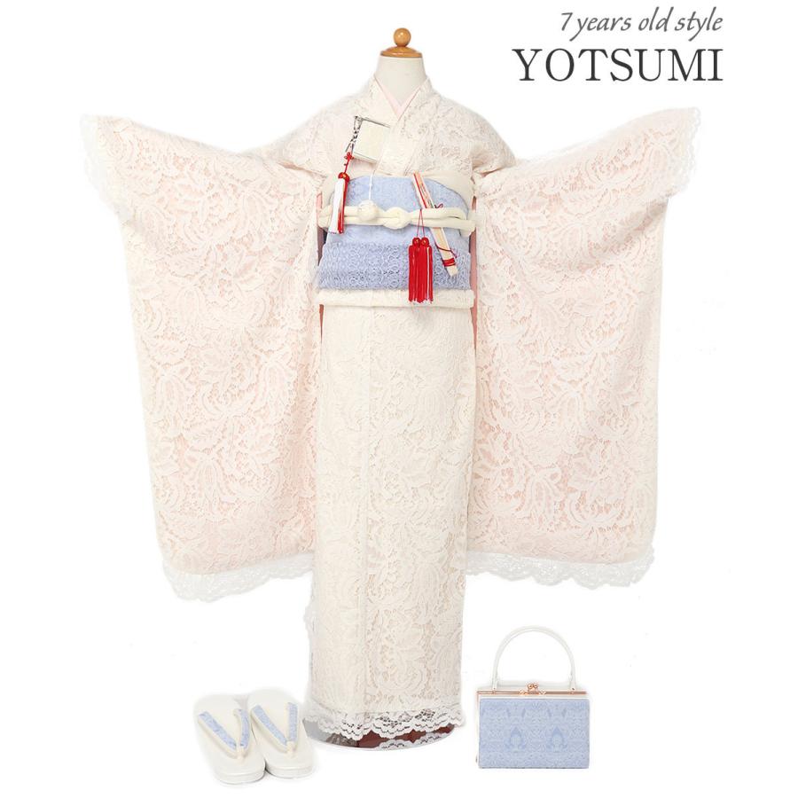【美品】　utatane 七五三 着物 3歳 女の子 日本製レース　フルセット レンタル】七五三 7歳 着物 女の子 utatane レース 作り帯 子供