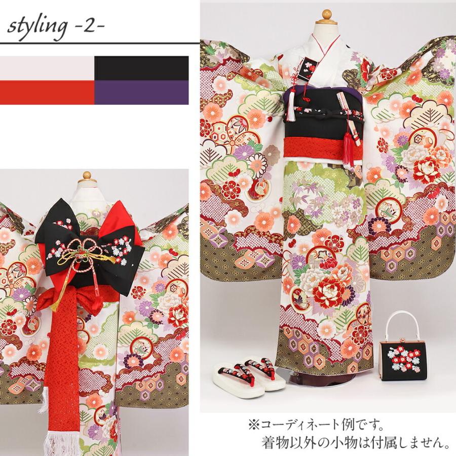 売り切り！本日限定半額！ 七五三 7歳 着物セット 牡丹柄 七五三 7歳着物 レンタル フルセット 華徒然 ブランド着物 水色 檜扇