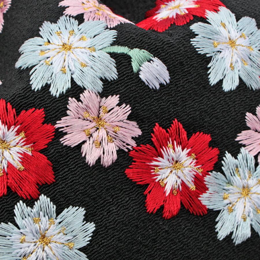 美品★七歳★モダン★黒レース作り帯 美品☆七歳☆モダン☆黒レース作り帯