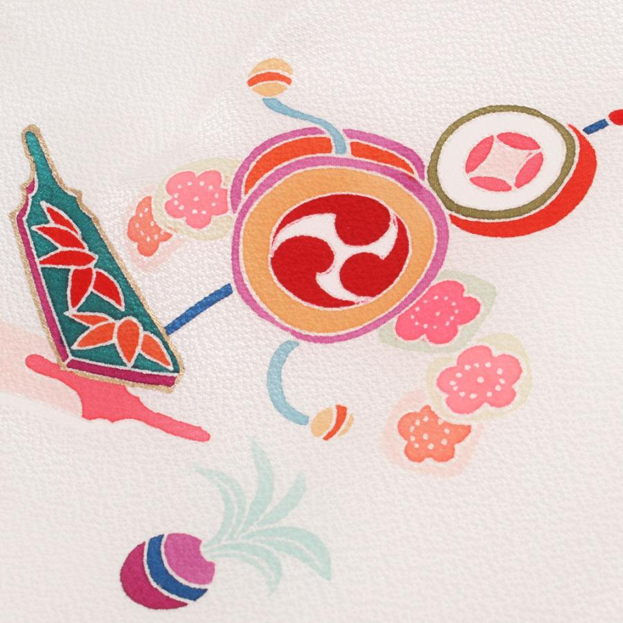 Kisste 七五三 被布コート 玩具模様 着物 3歳 女の子 単品 正絹 Kisste 七五三 被布コート 玩具模様 着物 3歳 女の子 単品 正絹