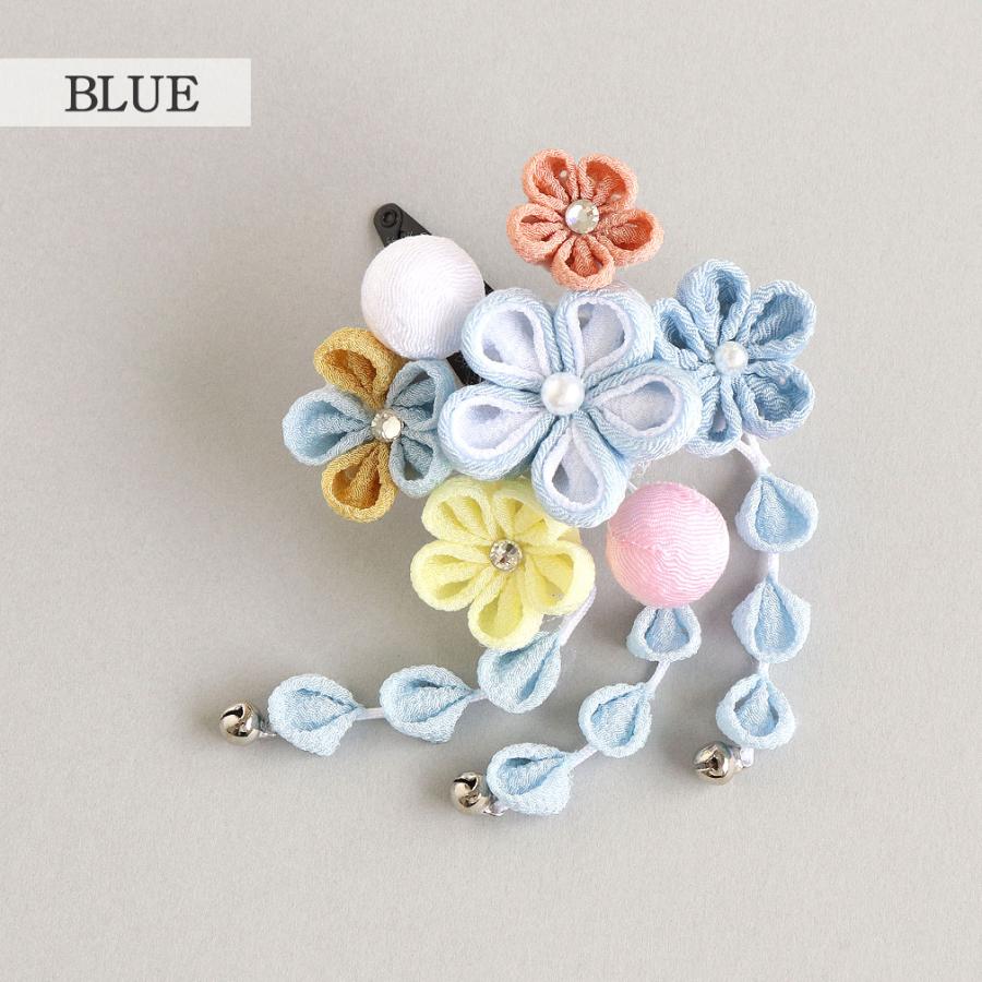 Kisste 七五三 髪飾り 3歳 7歳 女の子 1点セット ブルー ピンク