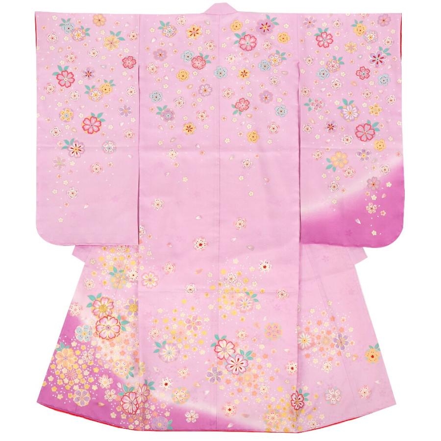 Kisste 《七五三》 四つ身着物3点セット 着物+長襦袢+重ね衿