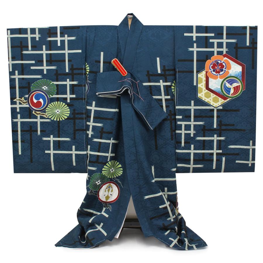 お宮参り 青 お宮参り 着物 男の子 産着 初着 赤ちゃん お宮参り 初着 男の子 産着 着物 正絹 お祝い着 赤ちゃん 3柄 黒