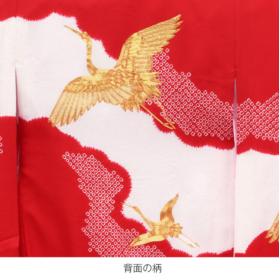 【新品】正絹　赤色　初着 産着 お宮参り 女の子 正絹 初着 御宮参り 祝い着 着物 赤ちゃん