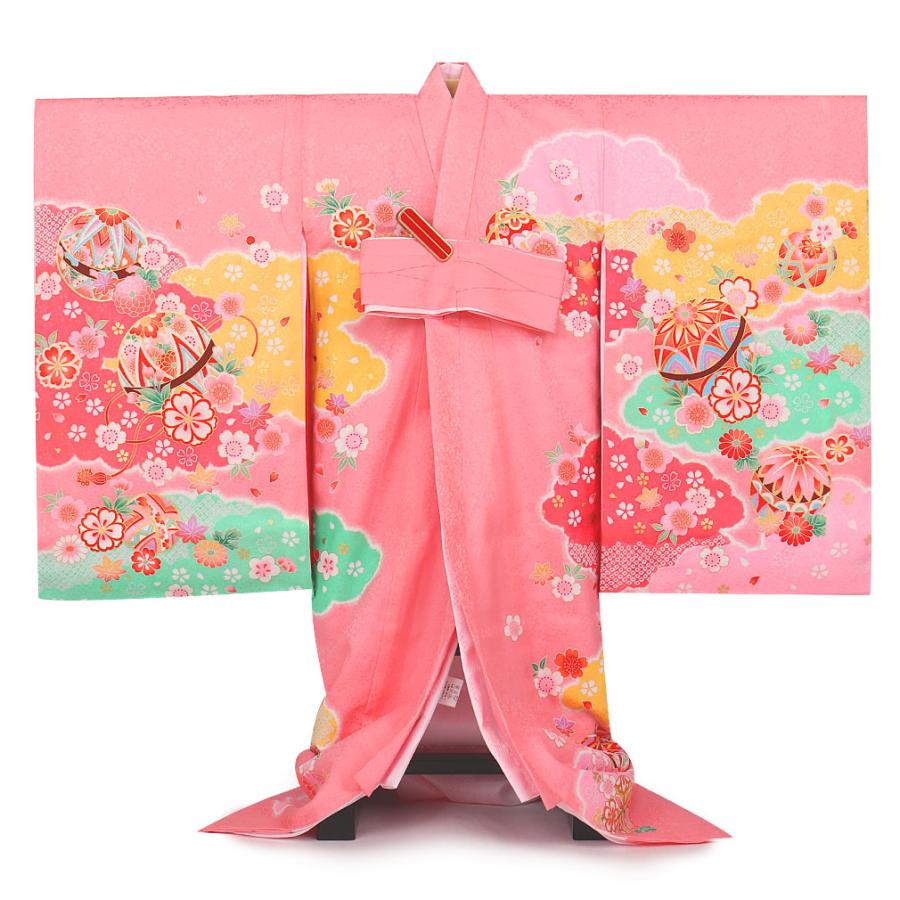 お宮参り　女の子　着物　女児祝着　正絹　のしめ　初着　産着　新品　ピンク 楽天市場】[正絹] お宮参り 女の子 初着 産着 鞠に鴛鴦 おしどり