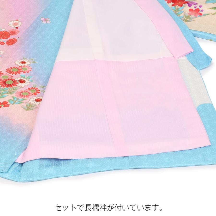 お宮参り 着物 女の子 服装 赤ちゃん 産着 掛け着 祝い着 初着 水色 牡丹に鞠 熨斗目 正絹 8 7 こだわりきもの専門店kisste 通販 Yahoo ショッピング