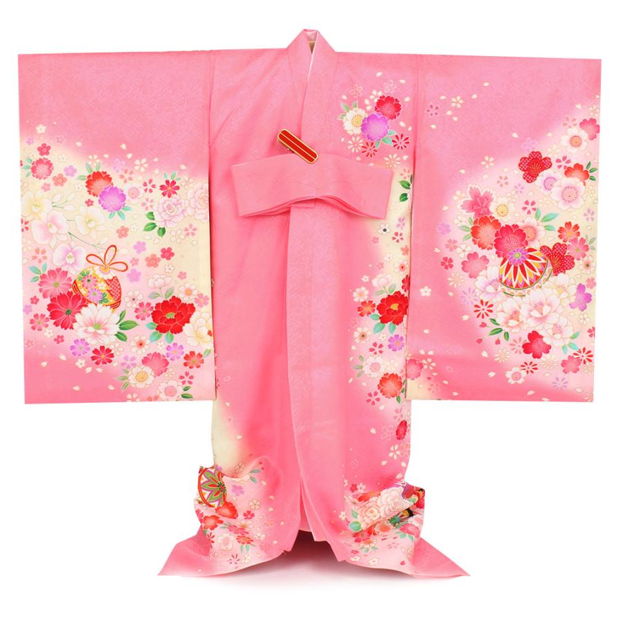 お宮参り 着物 女の子 服装 赤ちゃん 産着 掛け着 祝い着 初着 ピンク 花車 正絹 お宮参り 着物 女の子 服装 赤ちゃん 産着 掛け着 祝い着 初着 ピンク 花車 正絹
