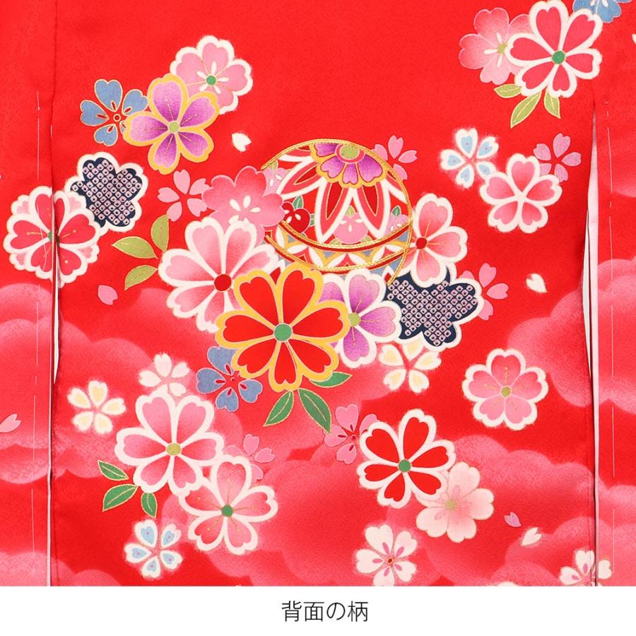 0歳祝着　お宮参り祝着　女児用　新品未使用　赤地 お宮参り 着物 女の子 赤ちゃんのお祝い着 日本製 産着 初着