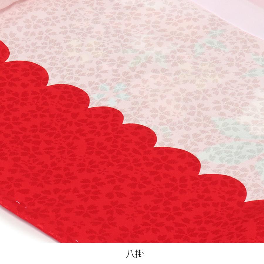 完動品 お宮参り 着物 女の子 服装 赤ちゃん 産着 掛け着 祝い着 初着 ピンク 鈴 牡丹 正絹 【MYK7516064612】(26717円)