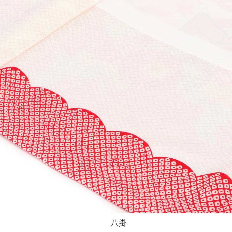 【中古品 】 お宮参り 着物 女の子 服装 赤ちゃん 産着 掛け着 祝い着 初着 赤 桃 鈴 牡丹 正絹 【KUE1006904846】(35792円)