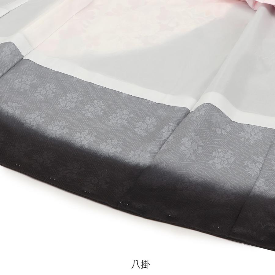お宮参り 着物 女の子 服装 赤ちゃん 産着 掛け着 祝い着 初着 黒 鞠 牡丹 桜 正絹_7