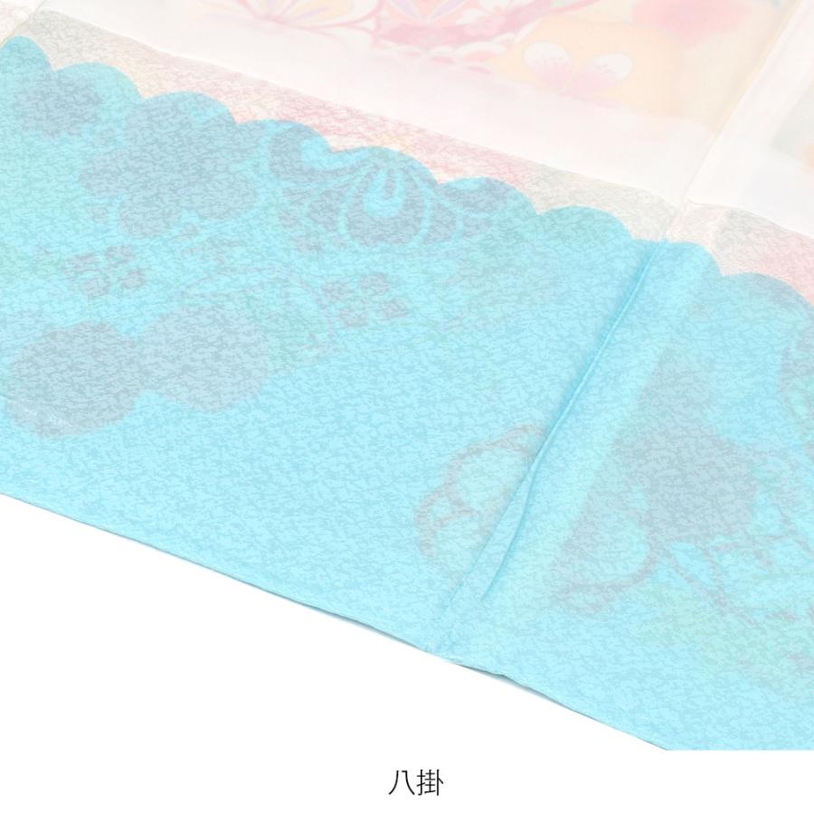 Kisste（キステ） お宮参り 着物 女の子 産着 水色 花車 御所車 SALE