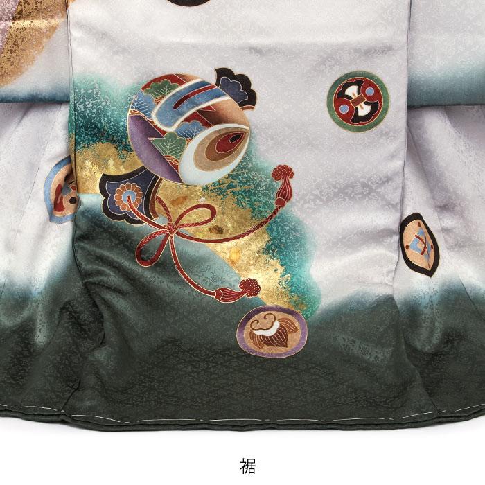 新品（純古典仕様）お宮参り 産着 祝着　京友禅工芸染　大鷹大将兜小槌図豪華祝い文 新品（純古典仕様）お宮参り 産着 祝着 京友禅工芸染 大鷹大将兜