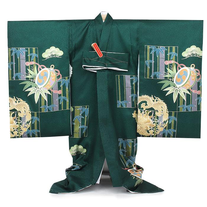 新品正絹祝着特選大鷹に祝い大王松古典文 京友禅最高級手描き染刺繍入り豪華多色仕様 新品☆最高級正絹産着（祝着）特選京友禅手描き美術刺繍入特選染