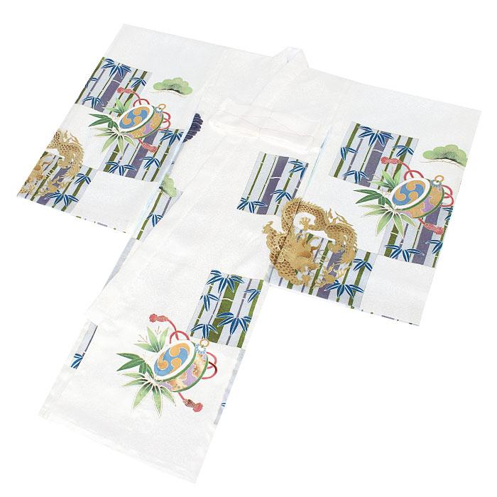 新品特選豪華大将龍兜特別仕様刺繍入り古代熨斗祝い小槌古典文、正絹産