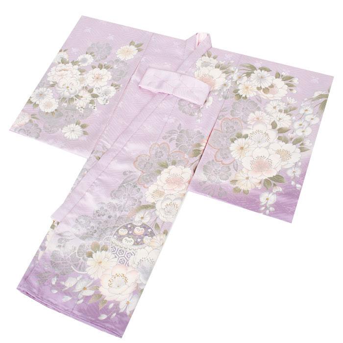 特選　総絞り染、刺繍美術、正絹産着（お祝着）純古典四季花 特選 総絞り染、刺繍美術、正絹産着（お祝着）純古典四季花 楽天