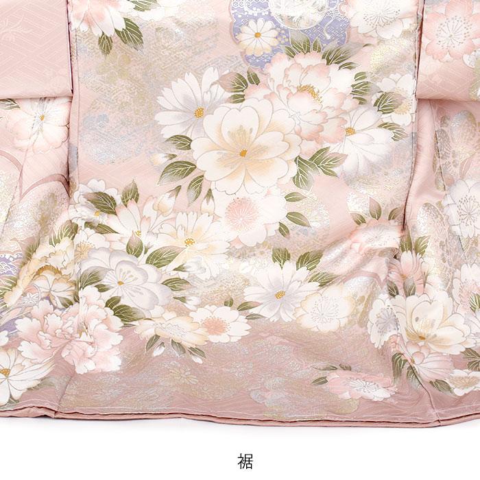 お宮参り　産着　ピンク花柄　着物　新品 Kisste（キステ） お宮参り 着物 女の子 産着 淡桃 くすみピンク 牡丹