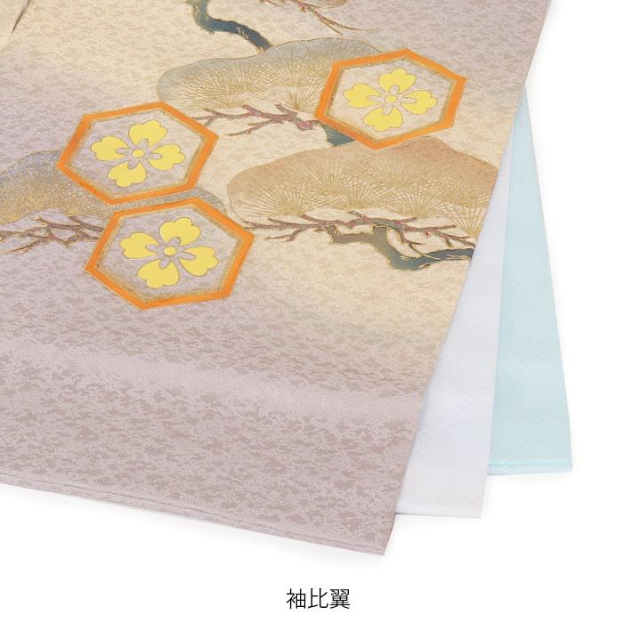 お宮参り 着物 男の子 絹100% 正絹初着 経済産業大臣指定伝統的工芸品 掛け着 灰 兜 吉祥紋 友禅 金箔 銀箔 オーロラ箔 金彩 新品 販売 日本製_9