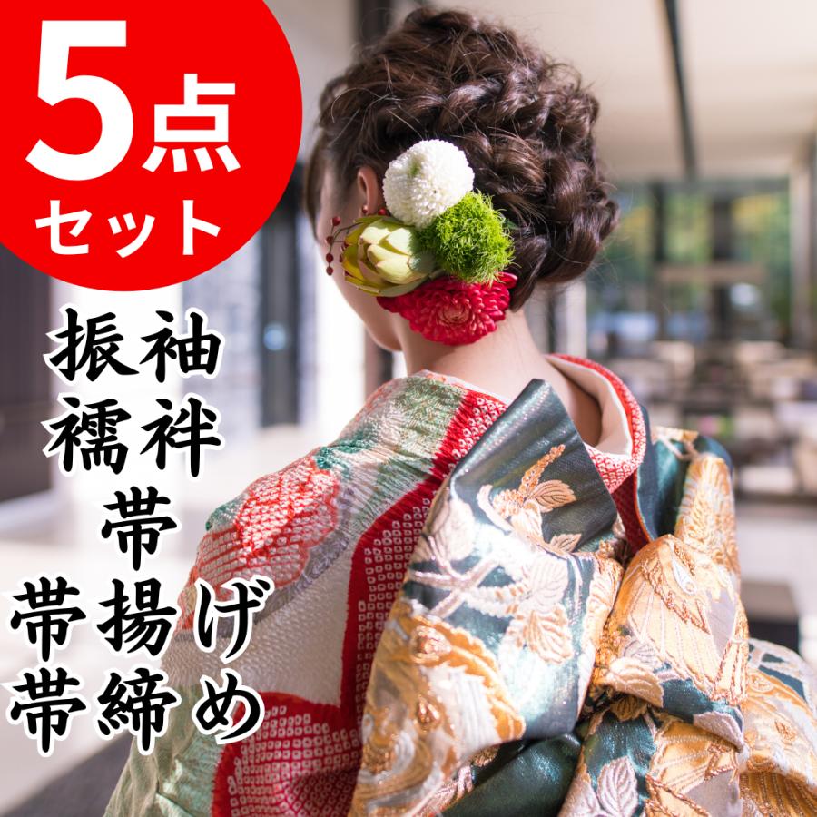 振袖5点セット丸洗いクリーニング 振袖・襦袢・帯・帯揚げ・帯締め 