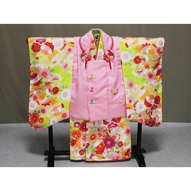 被布セット 被布 しきぶろまん 三歳用被布セット スウィートコレクション ピンク色被布の式部浪漫ブランド　A0946-04