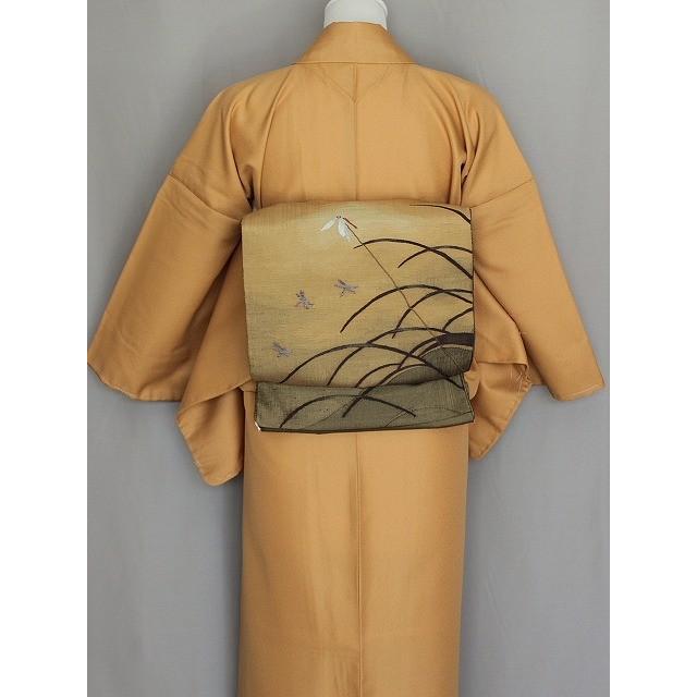 袋帯 お洒落帯 季節の帯 しゃれ袋帯 おしゃれ着物に 赤トンボ柄 お  