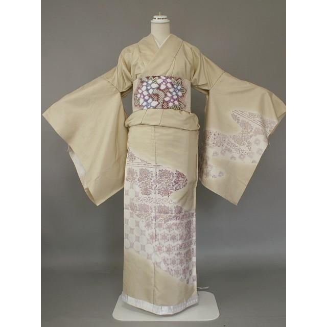じゅらく謹製 紬の訪問着 未仕立品 帝王紫の紬訪問着 じゅらくの訪問着 