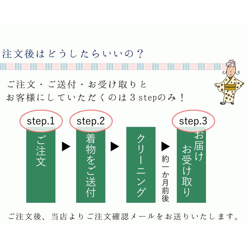 着物 クリーニング 丸洗い 訪問着 袴 振袖 長襦袢 帯 羽織 コート 被布 産着 きもの 結婚式 安い 汚れ シミ カビ 絹 洗濯 宅配 リサイクル｜kimono-kyoukomati｜07