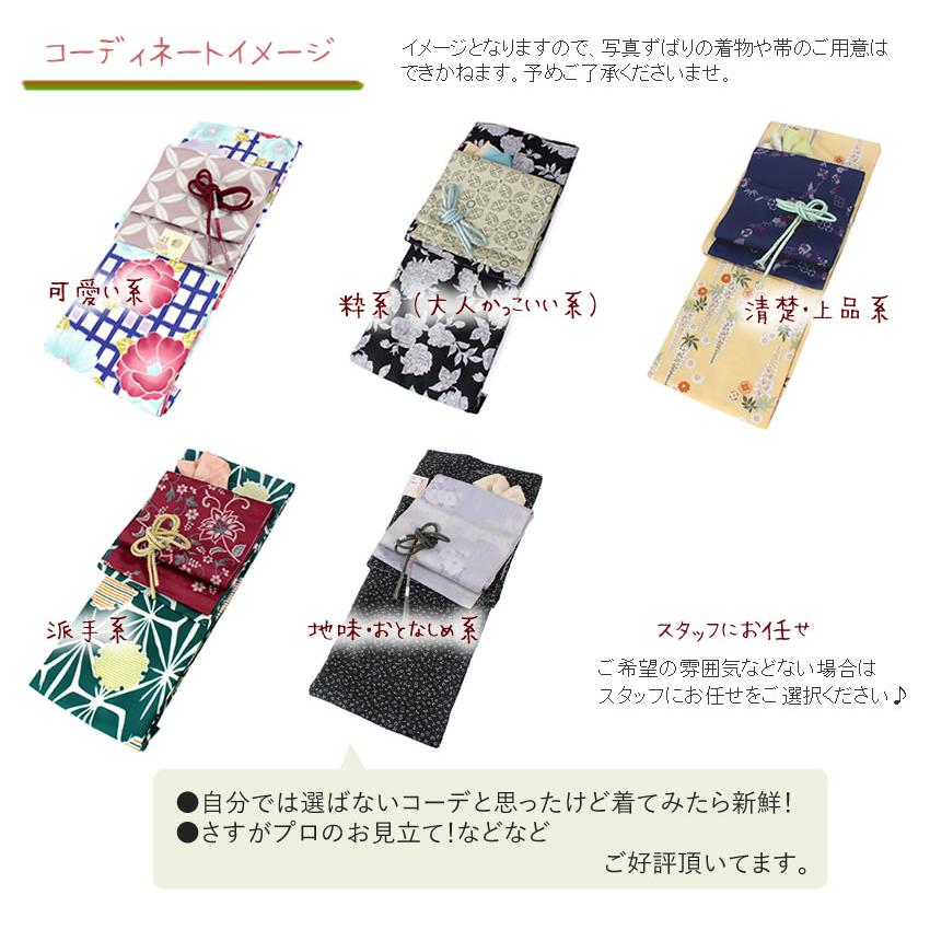 洗える着物  単衣 19点セット 春 秋 M L 送料無料 小紋 仕立て上がり 初心者 デビュー 福袋  稽古 着付 練習 着物 女性 レディース ひとえ きもの | ブランド登録なし | 08