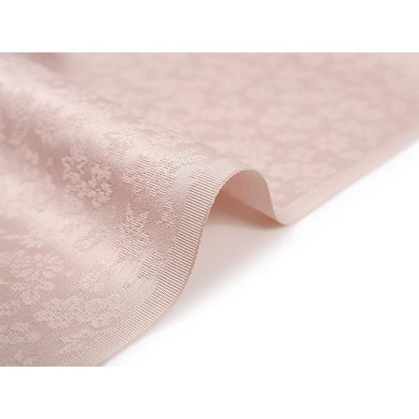 【未使用品・トール】東レシルック色無地ベージュ地紋あり（誂え手縫い）【裄丈65】 未使用品・トール】東レシルック色無地ベージュ地紋あり（誂え