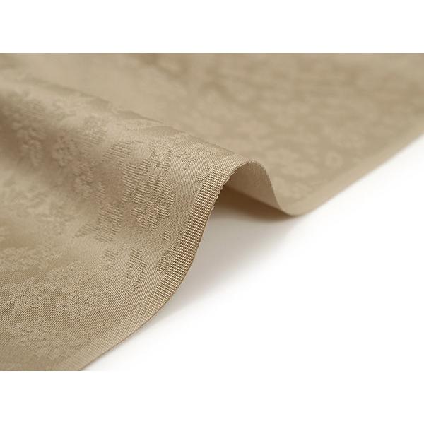 シルック 色無地 反物 薄カーキ 薄モカ色 東レシルック フルオーダー