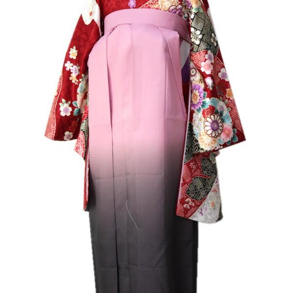 袴 卒業式 単品 女性 ピンクぼかし地 レディース はかま単品 仕立て