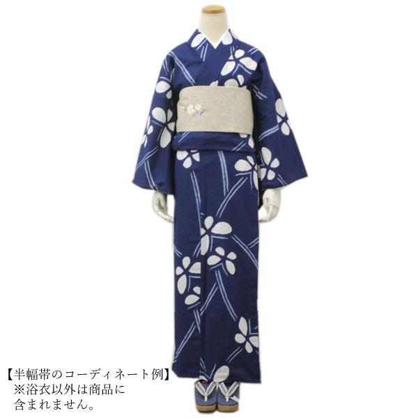 新品♪これからの季節に大活躍♪紺地に可愛い蝶々の模様♪絞り浴衣 浴衣 単品 レディース 綿麻 紺 蝶々 帽子絞り 京都 仕立て上り プレタ
