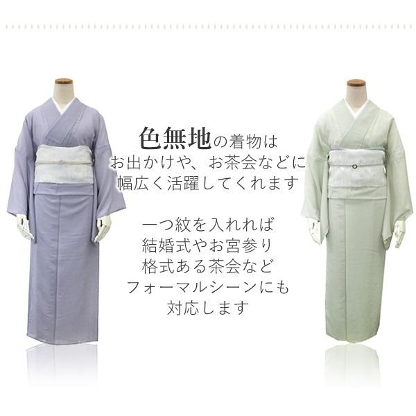 HANAE MORI（ハナエモリ） 色無地 洗える着物 選べる 6色 夏塩沢 M L