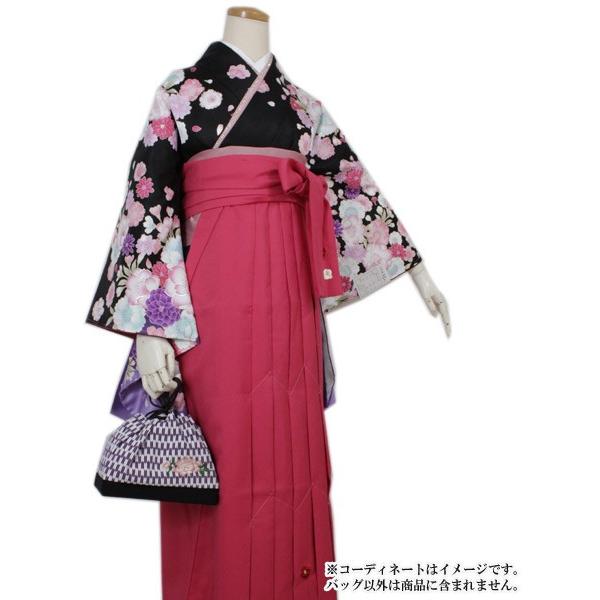 成人式 バッグ 着物 振袖 袴 卒業式 単品 かばん 巾着 紫 矢羽根 矢絣